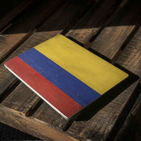 Colombia Flag Distressed Surface Laptop 3 13.5in Skin
